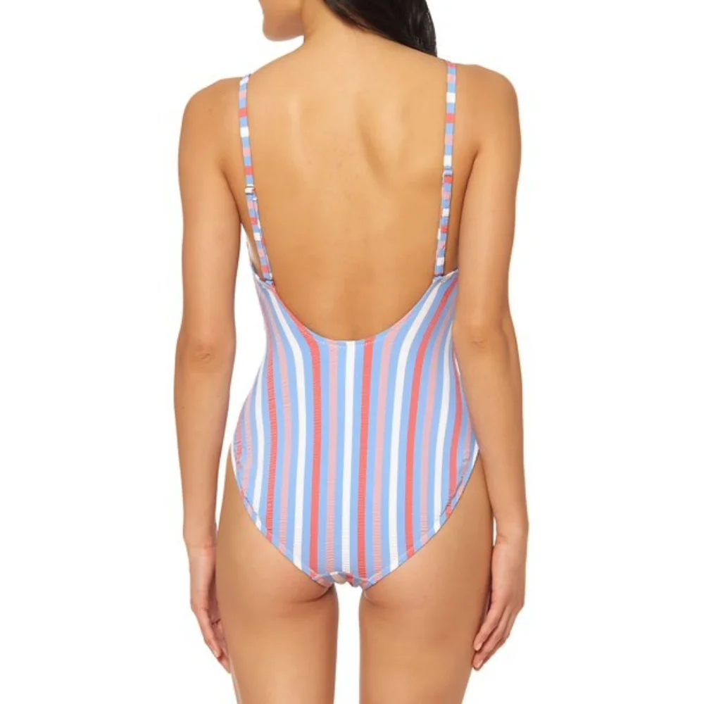 NWT, Jessica Simpson Miami Stripe One Piece Swimsuit